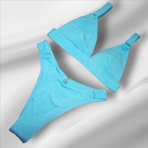 Blue Shein 2 Piece Bikini Size XS